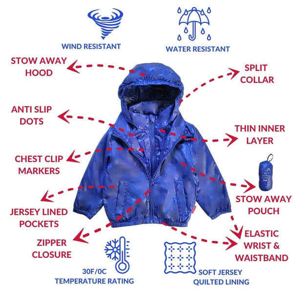 Car Seat Coat | The Road Coat Transition - Royal Blue