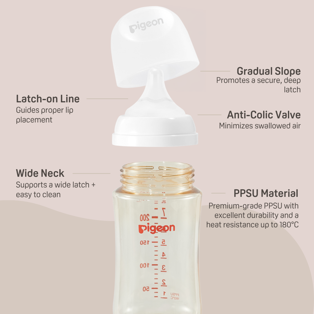 PPSU Wide Neck Baby Bottle 2 Pack, 8.1 Oz for 3+ months, durable and safe, perfect bottle accessories for infants.