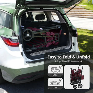 Momfann Stroller Wagon for Kids – 2-Seater All-Terrain Baby Wagon
