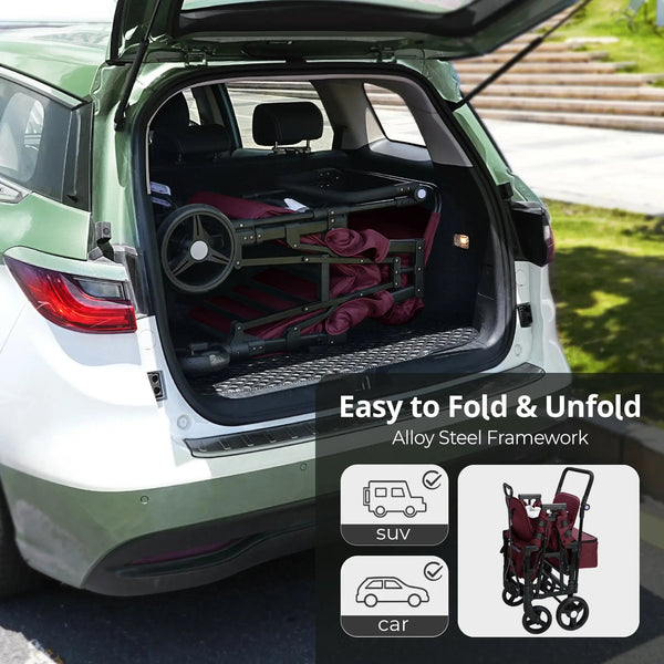 Momfann Stroller Wagon for Kids – 2-Seater All-Terrain Baby Wagon