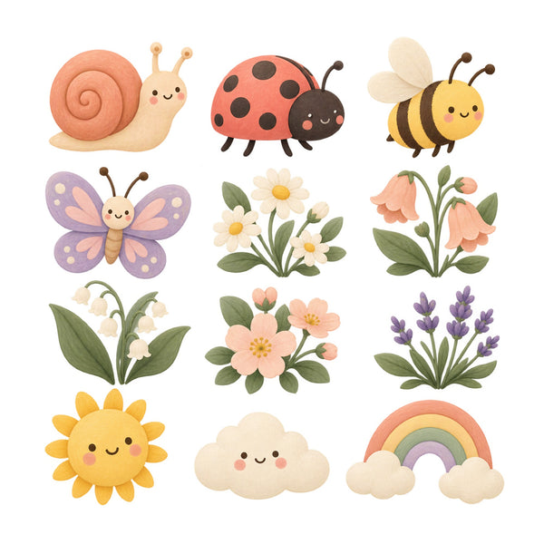 Daisy Garden Wall Decals, Set of 12, image 2