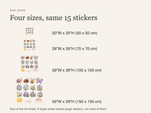 Lavender Garden Wall Decals, Set of 15, image 5