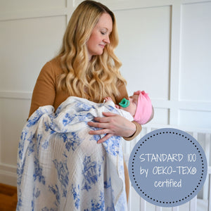 Chinoiserie Swaddle Blanket