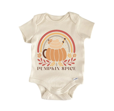 Pumpkin Spice Fall Newborn Baby Onesie® Onesie®