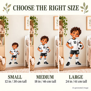 Personalized Soccer Player Wall Decal from Photo, Dream Job Sticker, image 16