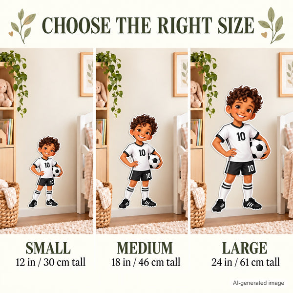 Personalized Soccer Player Wall Decal from Photo, Dream Job Sticker, image 16