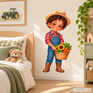 Personalized Farmer Wall Decal from Photo, Dream Job Sticker, image 6