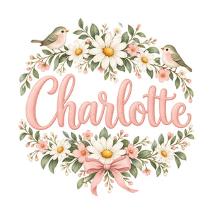 Personalised Garden Birds Name Wall Decal, image 2