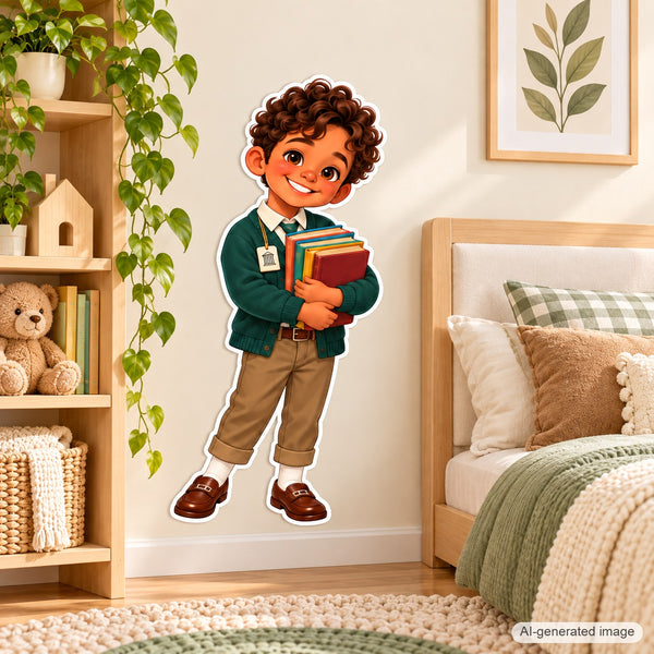 Personalized Librarian Wall Decal from Photo, Dream Job Sticker, image 6