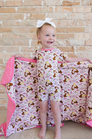 Provincial Petals - Quilted Blanket