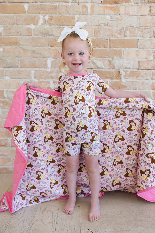 Provincial Petals - Quilted Blanket