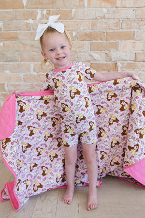 Provincial Petals - Quilted Blanket