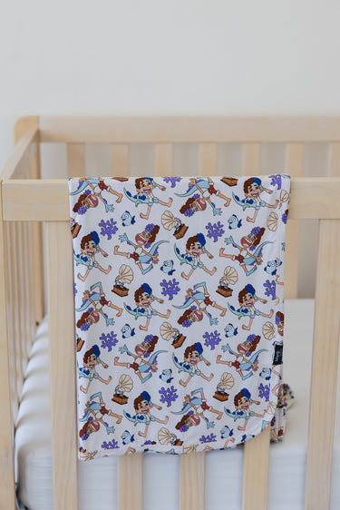 Lightweight Silenzio, Bruno! baby blanket for swaddling and comfort, perfect for newborns and infants.