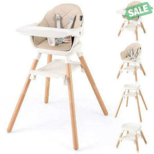 6-in-1 Baby High Chair with Removable Dishwasher and Safe Tray-Pink Pink High Chairs