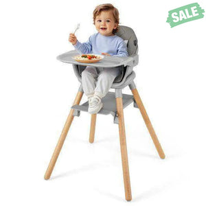 6-in-1 Baby High Chair with Removable Dishwasher and Safe Tray-Pink Pink High Chairs