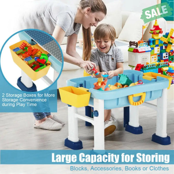 6-in-1 Kids Activity Table Set with Chair Kids Table & Chair Sets