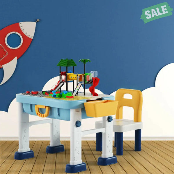 6-in-1 Kids Activity Table Set with Chair Kids Table & Chair Sets