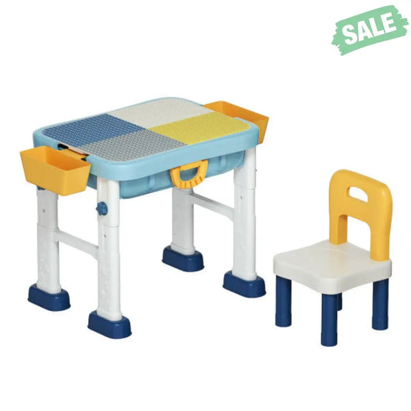 6-in-1 Kids Activity Table Set with Chair Kids Table & Chair Sets