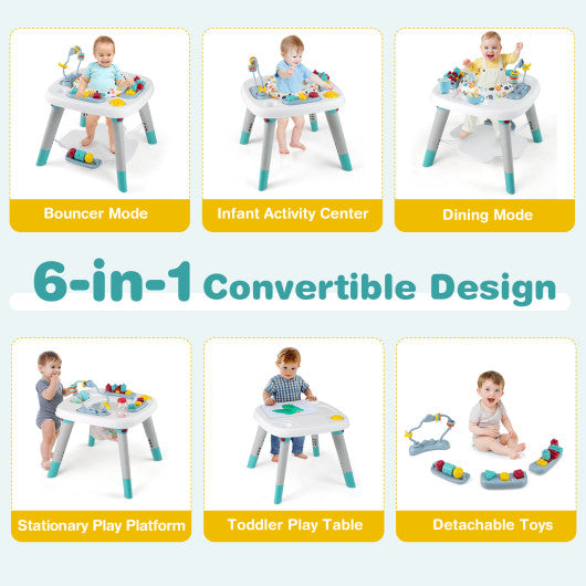 6-in-1 Baby Activity Center Infant Jumper Toddler Table