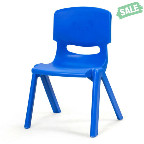 6-pack Kids Plastic Stackable Classroom Chairs-Red Kids Chairs & Seating