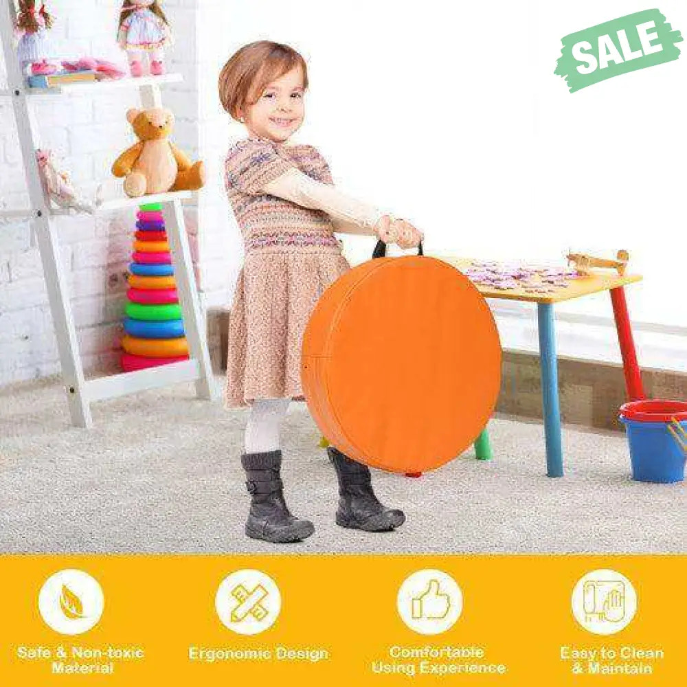 6 Pieces 15 Inch Round Toddler Floor Cushions for Kids-Multicolor Multicolor Kids Chairs & Seating