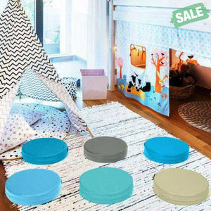 6 Pieces 15 Inch Round Toddler Floor Cushions for Kids-Multicolor Multicolor Kids Chairs & Seating