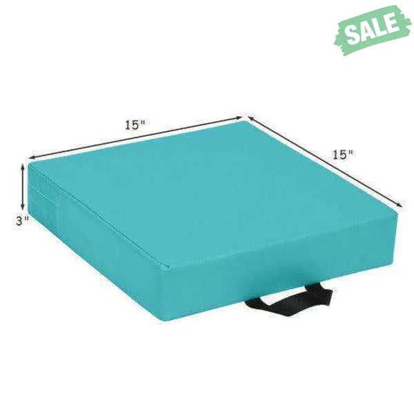 6 Pieces 15 Inches Square Toddler Floor Cushions Flexible Soft Foam Seating with Handles-Multicolor Blue Kids Chairs &