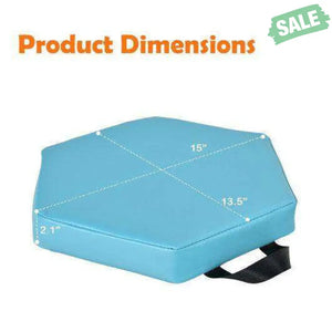 6 Pieces Multifunctional Hexagon Toddler Floor Cushions Classroom Seating with Handles-Blue Blue Kids Chairs & Seating