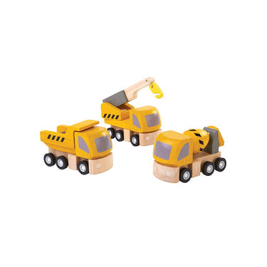 "Highway Maintenance play set for imaginative pretend play, featuring toy vehicles and road signs for kids."