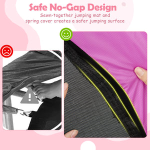 6-in-1 Kids Toddler Trampoline with Gymnastics Bar