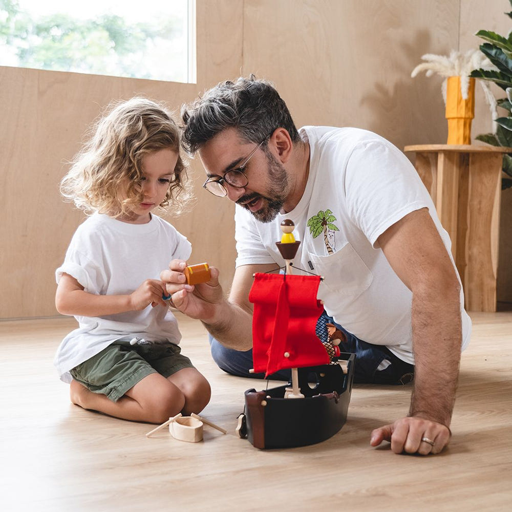 "Colorful pirate ship furniture for kids' rooms, perfect for imaginative play and stylish decor."