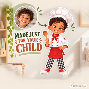 Personalized Chef Wall Decal from Photo, Dream Job Sticker, image 14