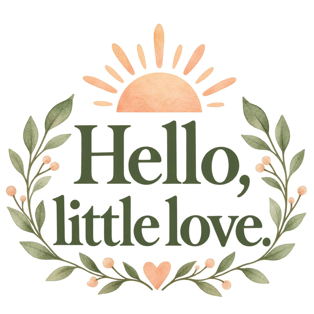 Hello, little love Quote Wall Decal for Mom, image 1