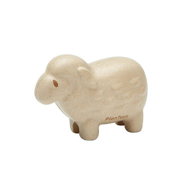 Soft plush sheep toy for imaginative pretend play, perfect for babies and toddlers.