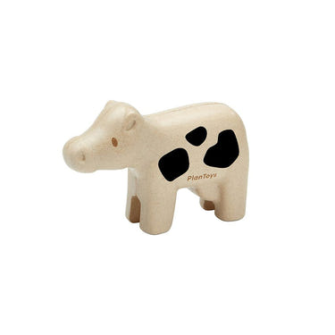 Soft plush cow toy for imaginative pretend play, perfect for babies and toddlers.