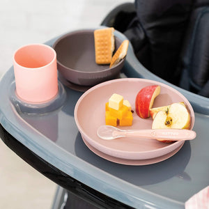 Nattou Silicone Children’s Tableware Set 4-Piece with Non-Slip Suction Plate & Bowl - MOOGCO Baby