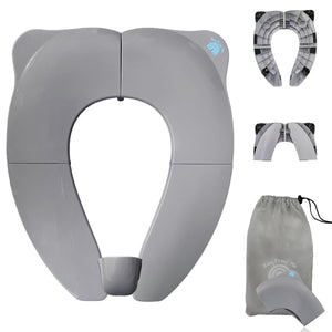Baby Proof Me Essentials | Foldable & Portable Toilet Seat Trainer – Travel Bag Included