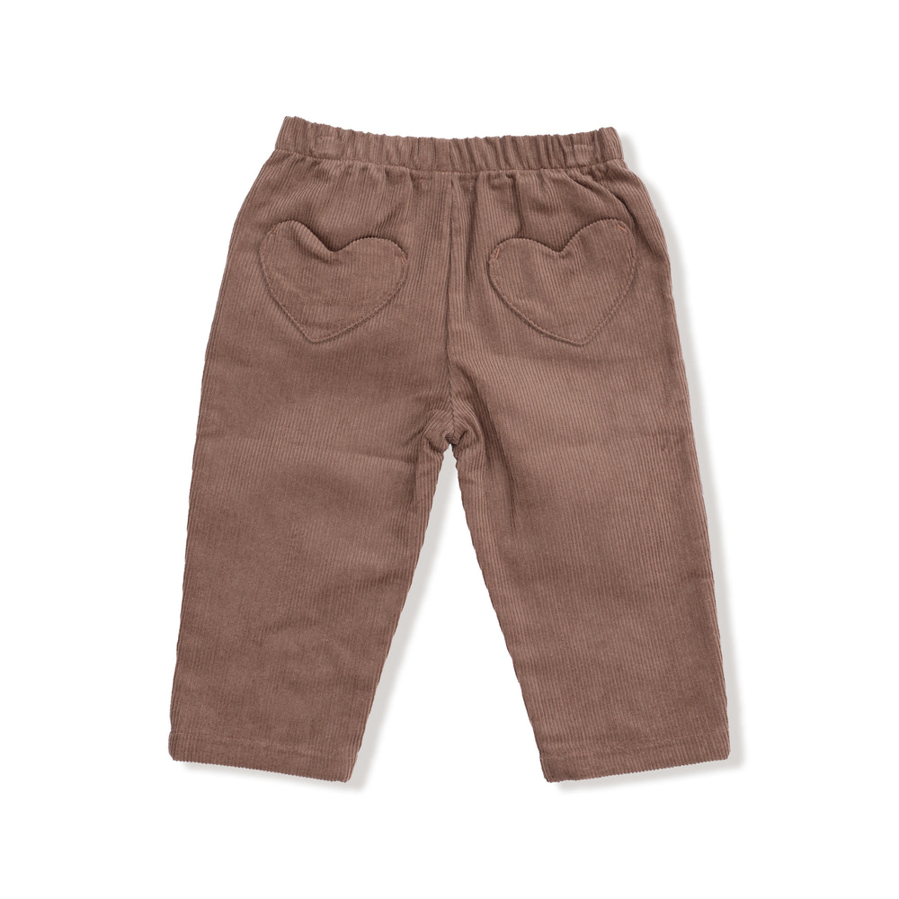 Chocolate Malt - Cord Pant with Heart Pockets