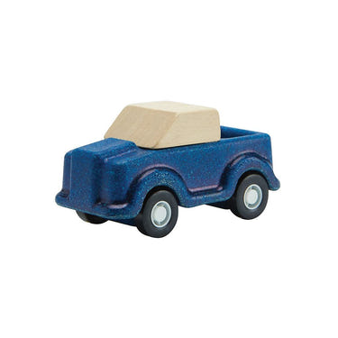 Blue truck toy for imaginative play, perfect for toddlers and preschoolers. Ideal for pretend play adventures.