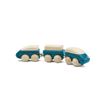 Colorful hybrid train toy for imaginative play, perfect for toddlers and preschoolers.