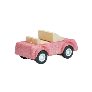Pink sports car toy for babies, perfect for imaginative play and entertainment.