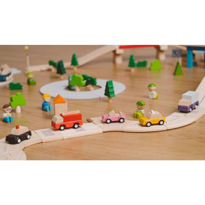 Yellow taxicab toy for babies, perfect for imaginative play and entertainment. Angle view showcasing vibrant design.