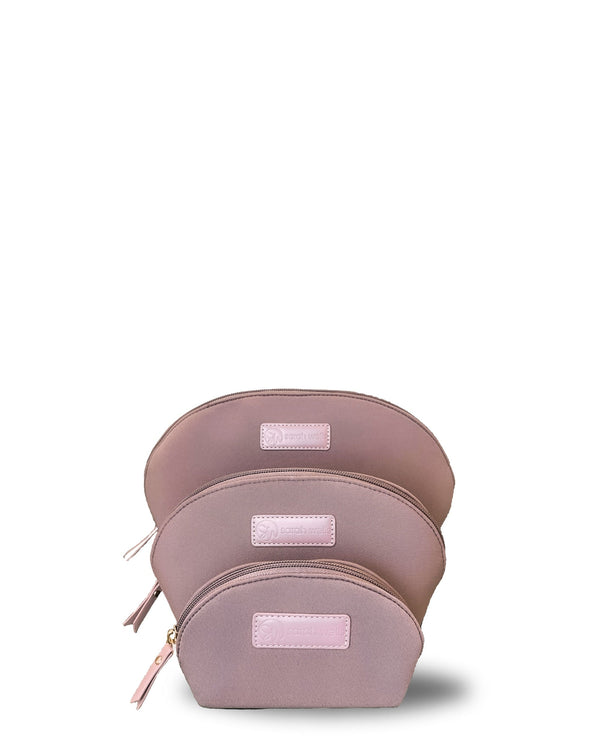 Sarah Wells PackSWell Neoprene Organizer Set of 3 – Washable Zipper Pouches for Pump Parts, Travel, Makeup, Snacks, Tech Cords & More