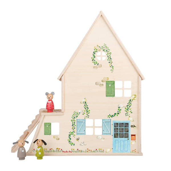 Wooden Playhouse The Big Family - Moulin Roty