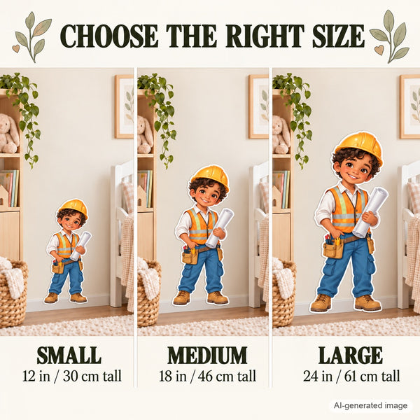 Personalized Engineer Wall Decal from Photo, Dream Job Sticker, image 16