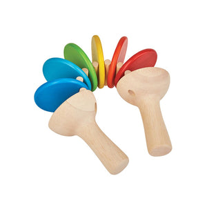 Colorful Clatter toy for babies, promoting early learning and sensory play, viewed from angle 5.