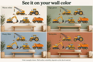Construction Truck Wall Decals, Set of 5, image 5