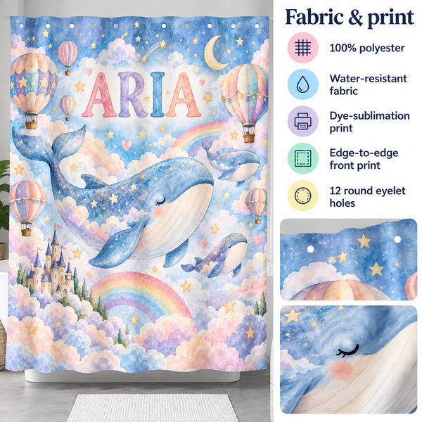 Fabric details: 100% polyester, water-resistant, dye-sublimation print, 12 round eyelet holes