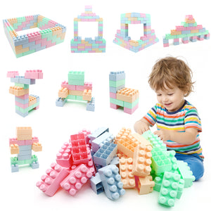 64 pcs Building Blocks for Toddlers Educational Toy - Safe Materials