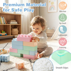 64 pcs Building Blocks for Toddlers Educational Toy - Safe Materials